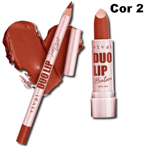 Dup Lip - Lápis Labial e Batom Bala Vivai