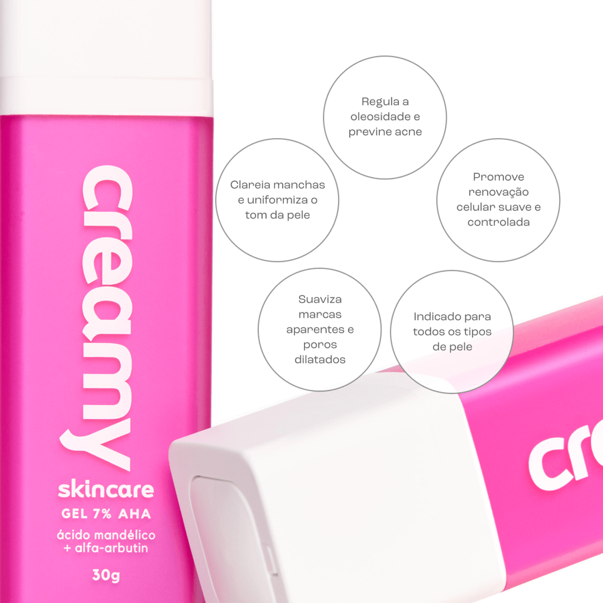 Gel Clareador Antiacne - Ácido Mandélico