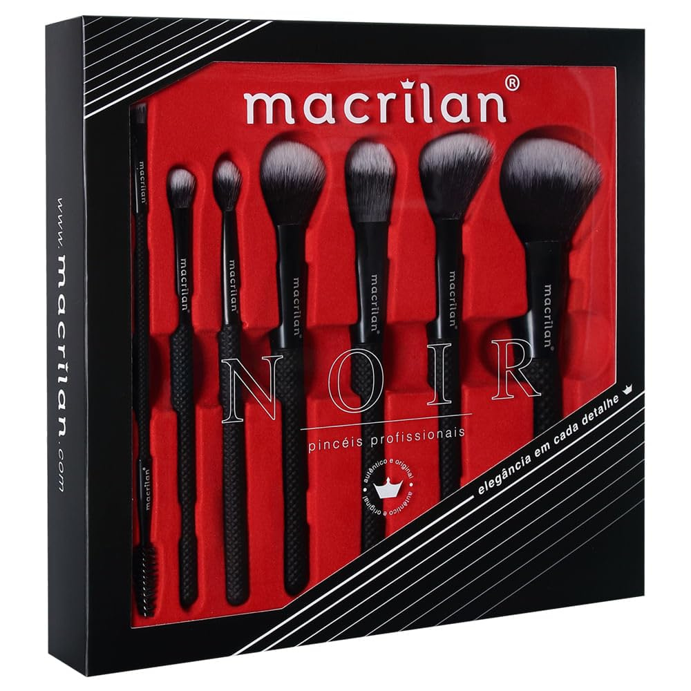 Kit 7 pincéis Profissionais ED009 - Macrilan
