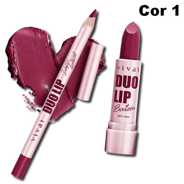 Dup Lip - Lápis Labial e Batom Bala Vivai