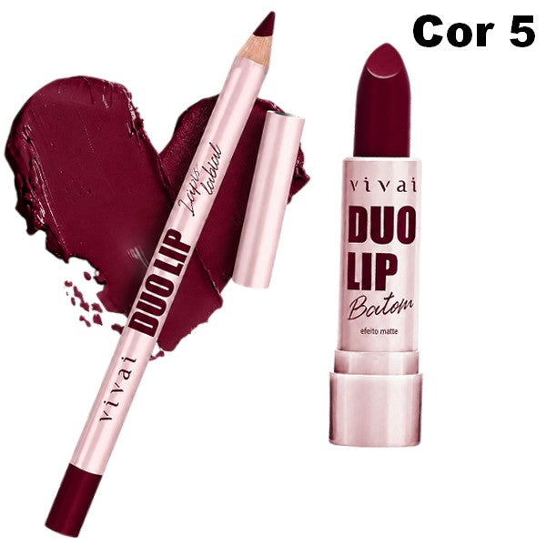 Dup Lip - Lápis Labial e Batom Bala Vivai